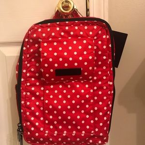 MiniBe Diaper Backpack in Black Ruby pattern NEW